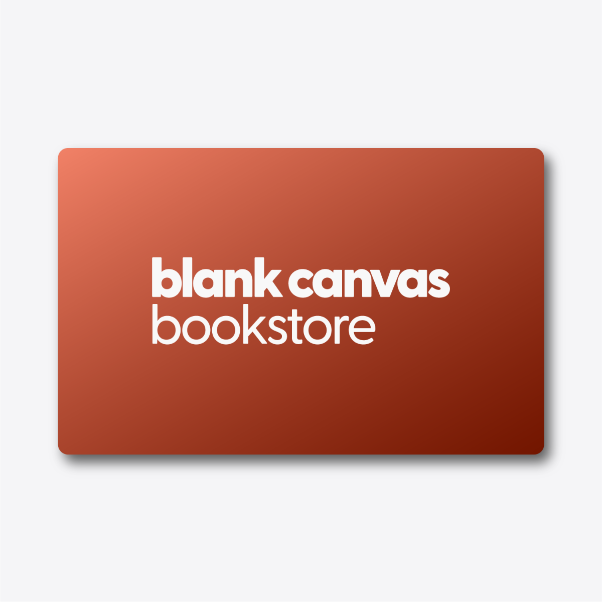 Blank Canvas Bookstore gift card