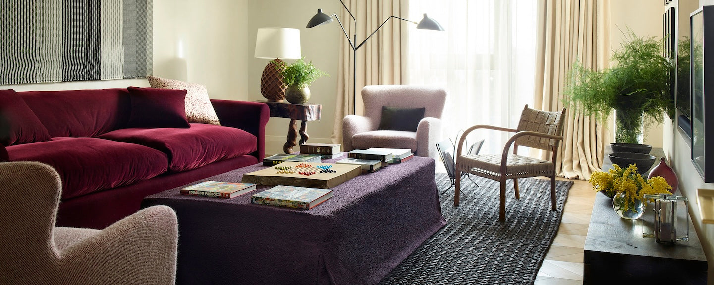 Colorful modern living room