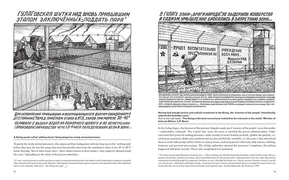 Drawings from gulag book inside