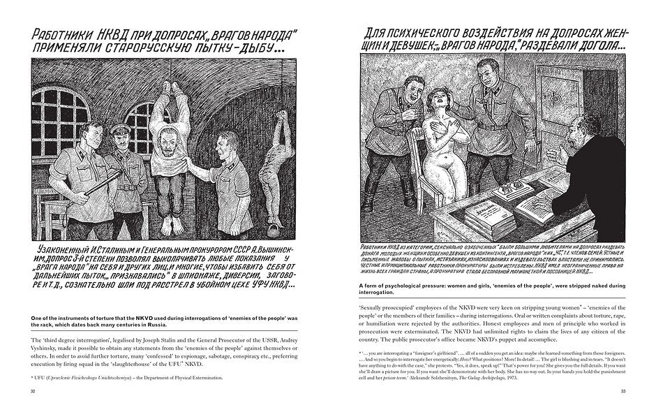 Drawings from gulag book inside