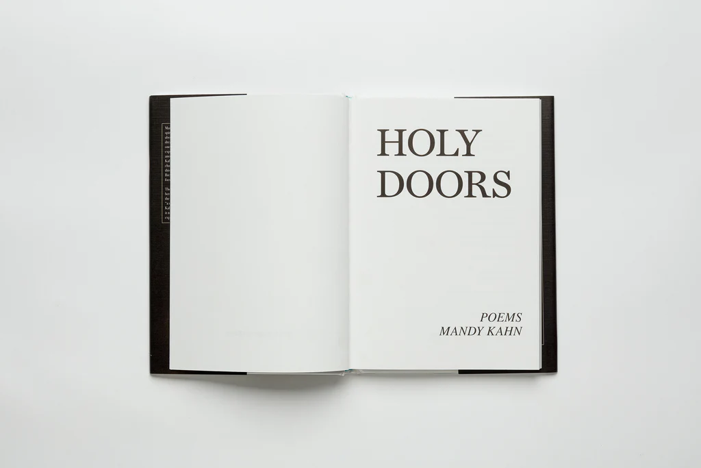 Holy Doors New Poems book inside