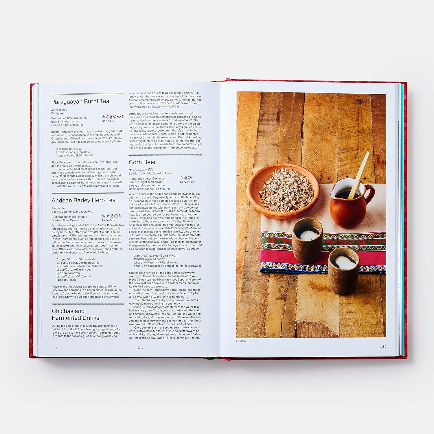 Latin american cookbook inside