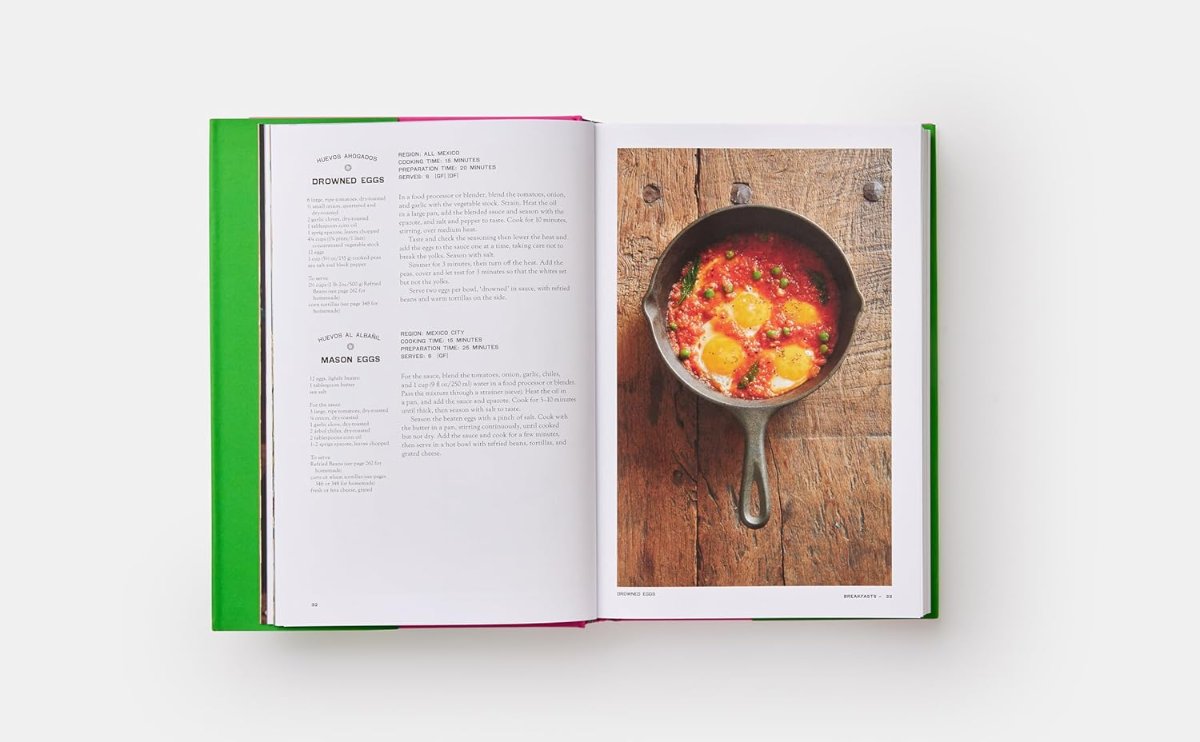 Mexican vegetarian cookbook inside