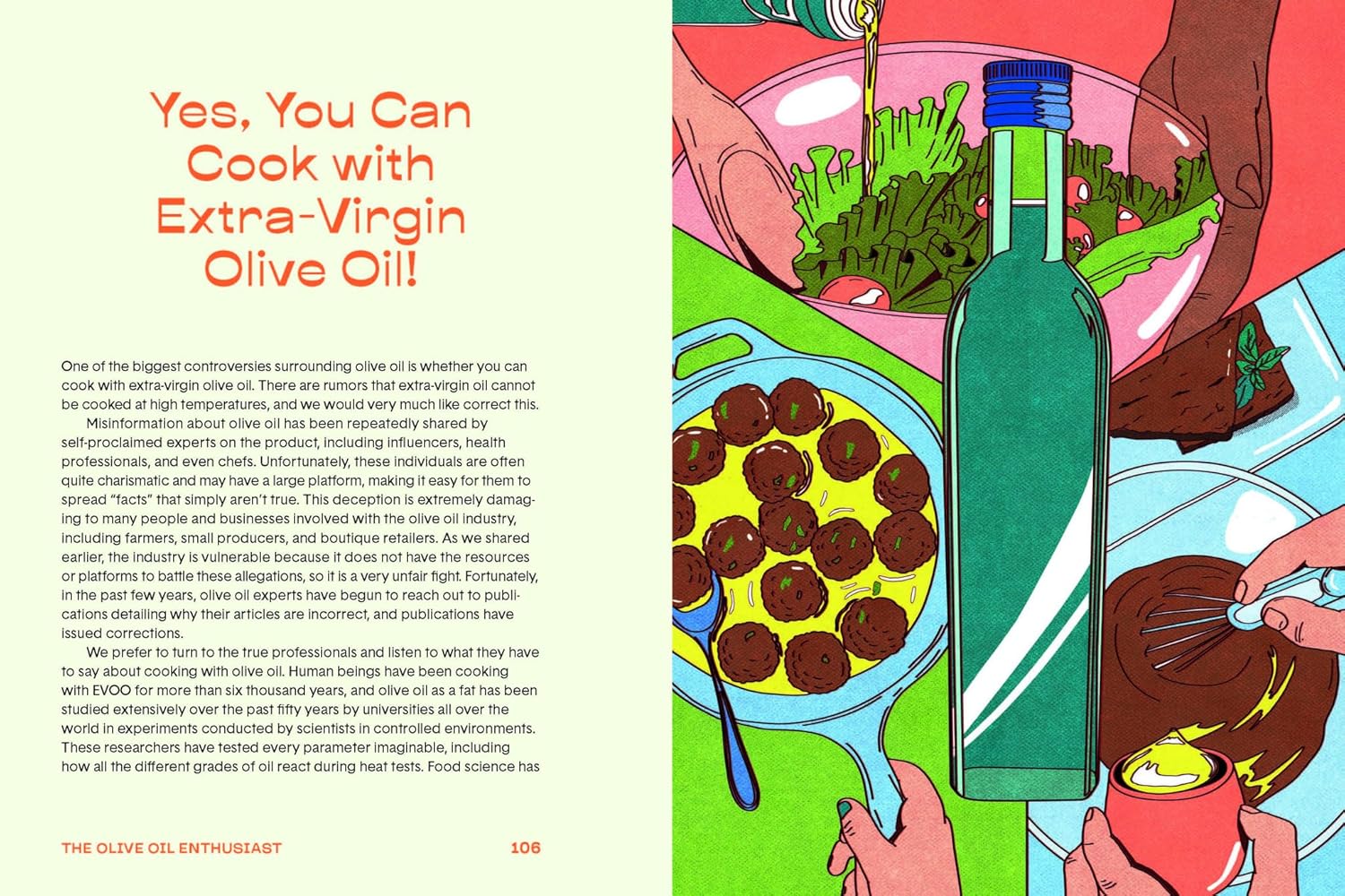 Olive oil enthusiast book inside