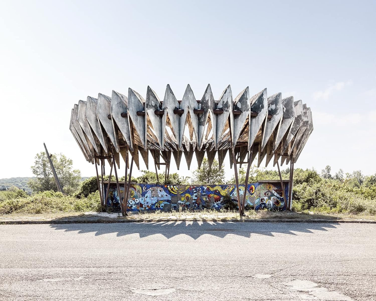 Soviet bus stops book inside