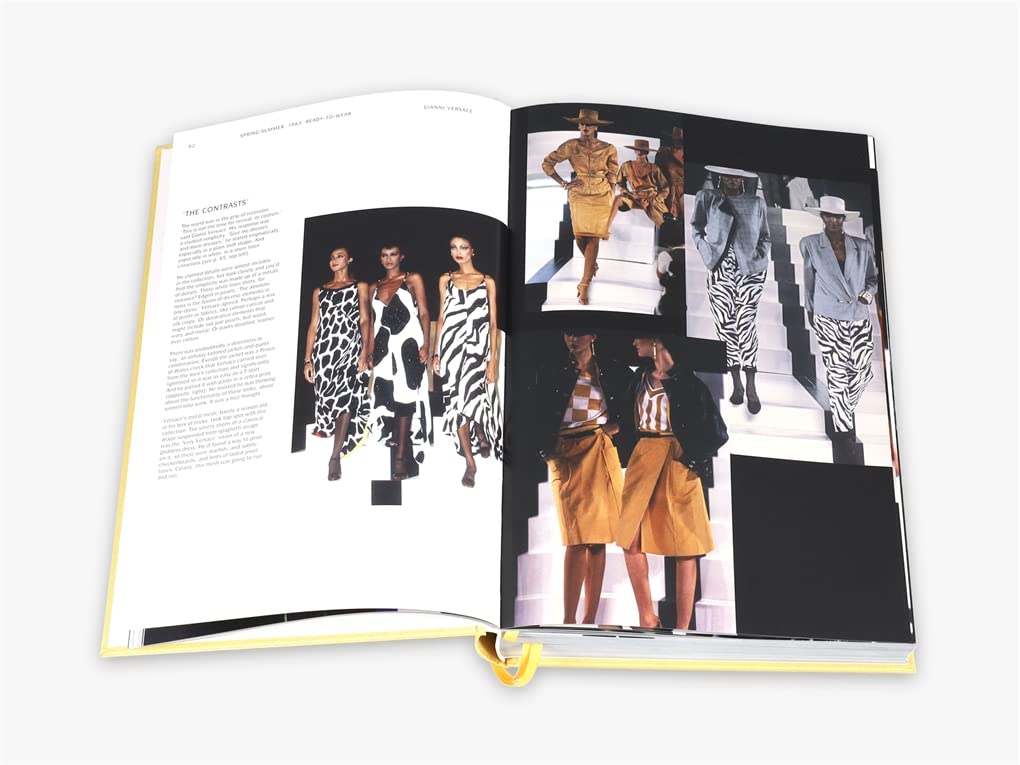 Versace catwalk book inside