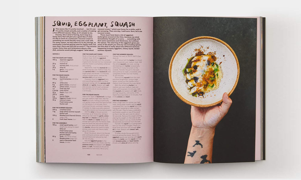 Very serious cookbook inside