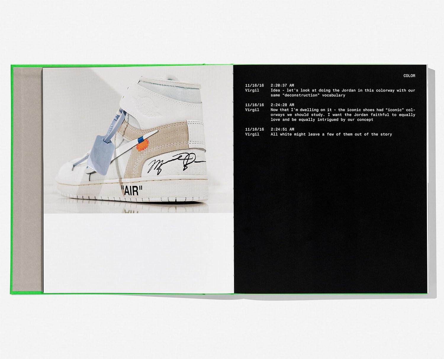 Virgil abloh nike icons book inside