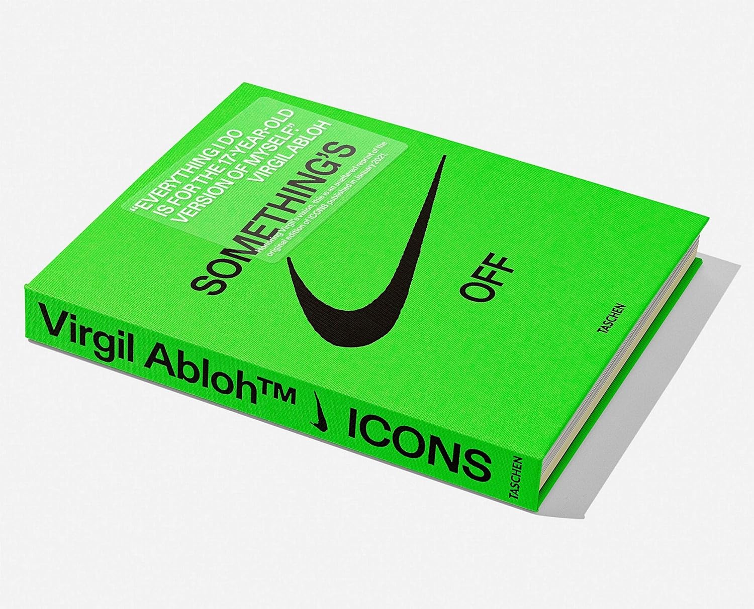 Virgil abloh nike icons book side